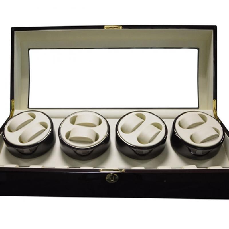 Wooden motor watch winder