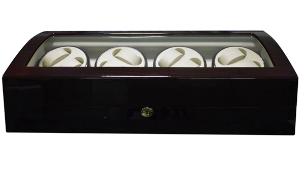 Wooden motor watch winder